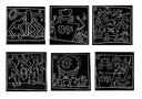 keith haring subway tile coaster set by cerealart